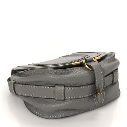 Chloe Calfskin Mini Marcie Round Crossbody Bag Grey 3 of 8