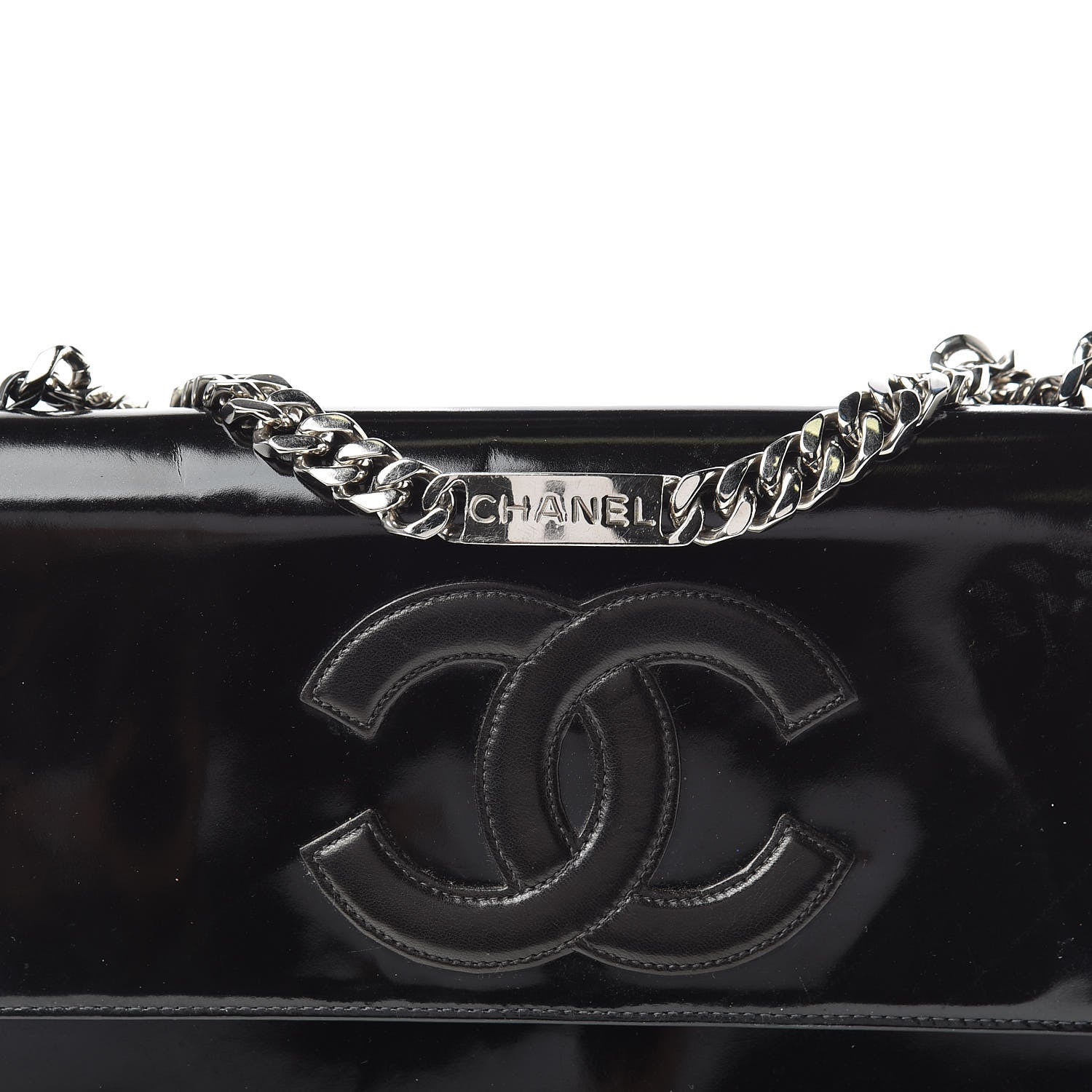 Chanel Vinyl CC Flap Bag Black 11 of 19