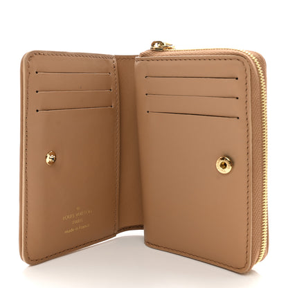 Louis Vuitton Lambskin Embossed Monogram Lou Coussin Wallet Camel 5 of 9