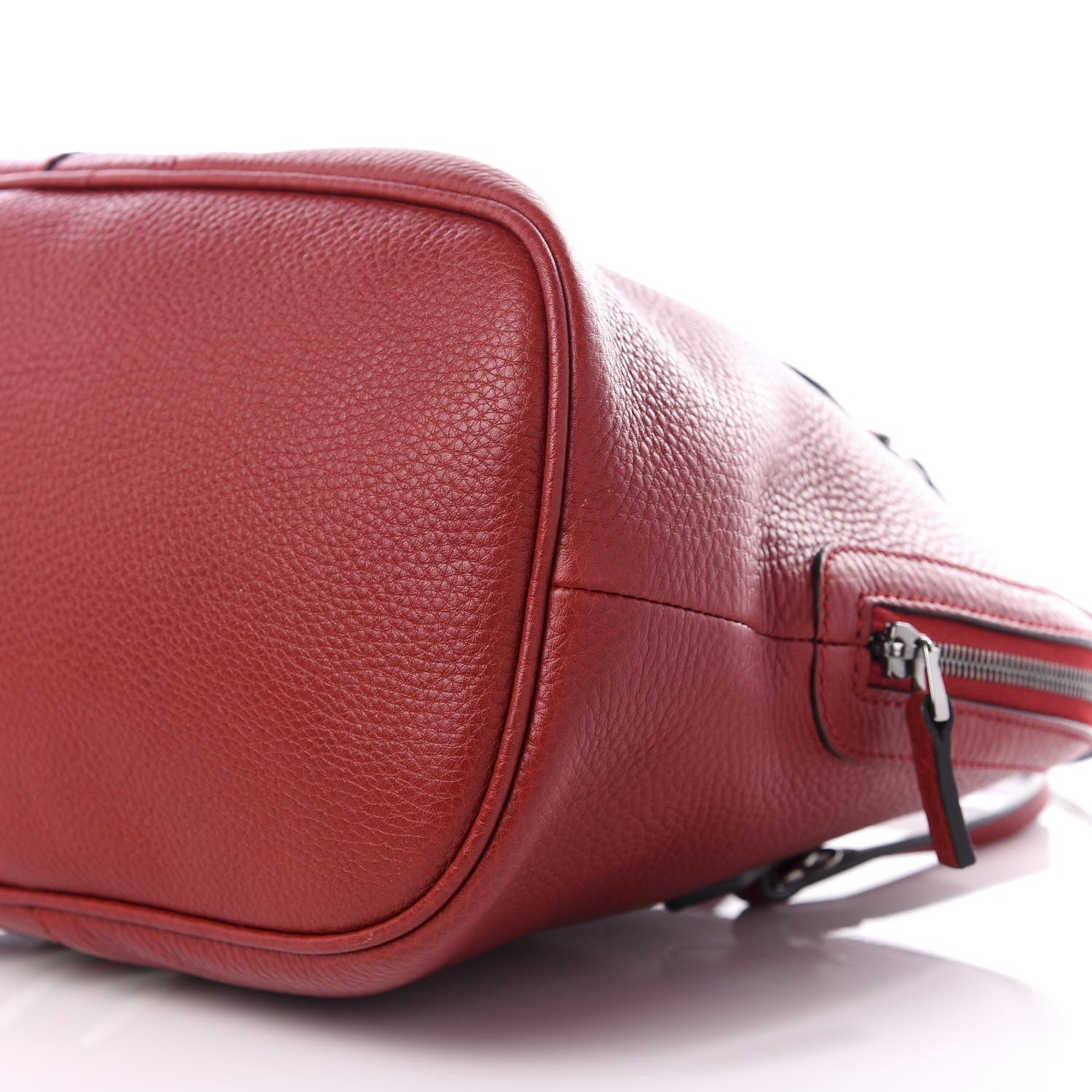 Gucci Calfskin Medium Web Dome Bag Red 6 of 8