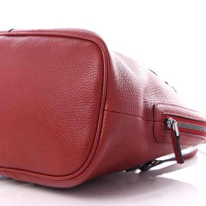 Gucci Calfskin Medium Web Dome Bag Red 6 of 8