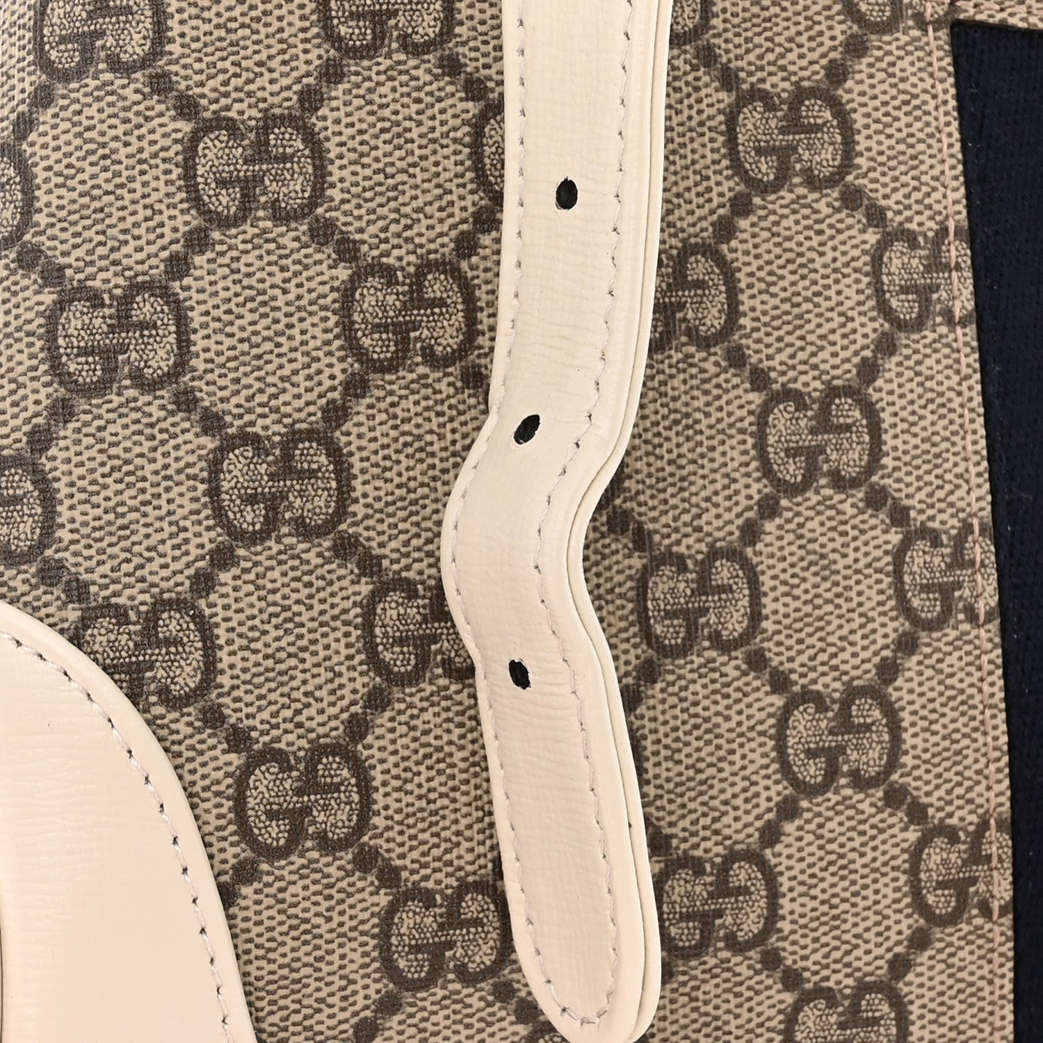 Gucci GG Supreme Monogram Azalea Calfskin Web Small Jackie 1961 Hobo Beige Ebony Mystic White 11 of 11