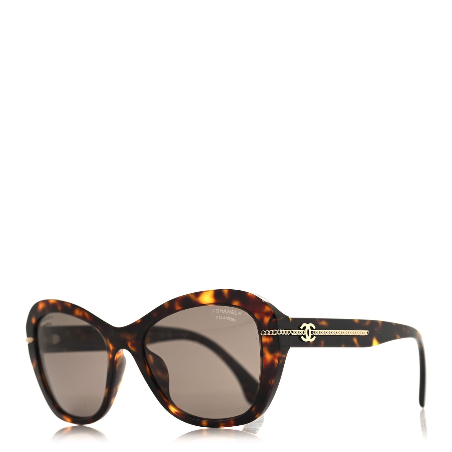 Acetate Polarized CC Butterfly Sunglasses 5510-A Dark Tortoise Dark Tortoise