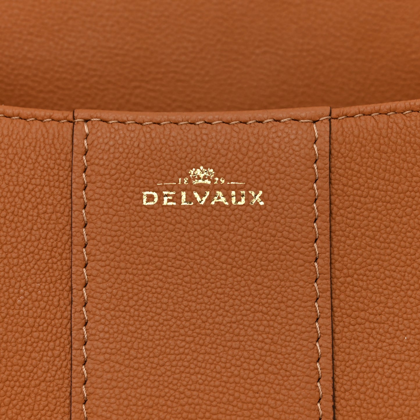 Grained Calfskin Mini Brillant Satchel Natural