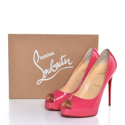Christian Louboutin Patent New Very Prive 120 Pumps 38 Bon Bon 8 of 8