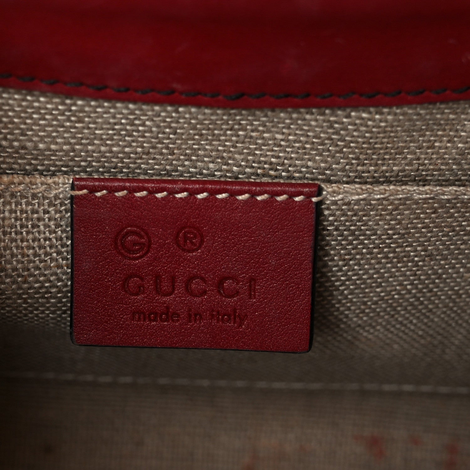 Gucci Soft Microguccissima Mini Emily Chain Shoulder Bag Rosso 6 of 12