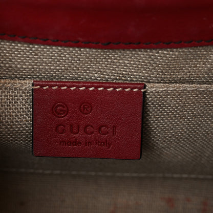 Gucci Soft Microguccissima Mini Emily Chain Shoulder Bag Rosso 6 of 12