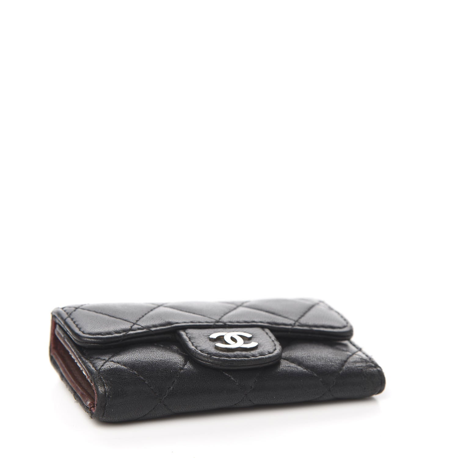 Chanel Lambskin Quilted 6 Key Holder Black 3 of 9