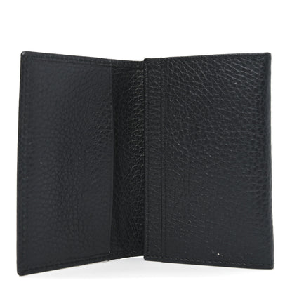 Gucci Pebbled Calfskin GG Marmont Card Case Black 5 of 8
