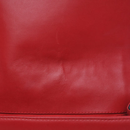 Chanel Lambskin Quilted Medium Boy Flap Black Red 9 of 12