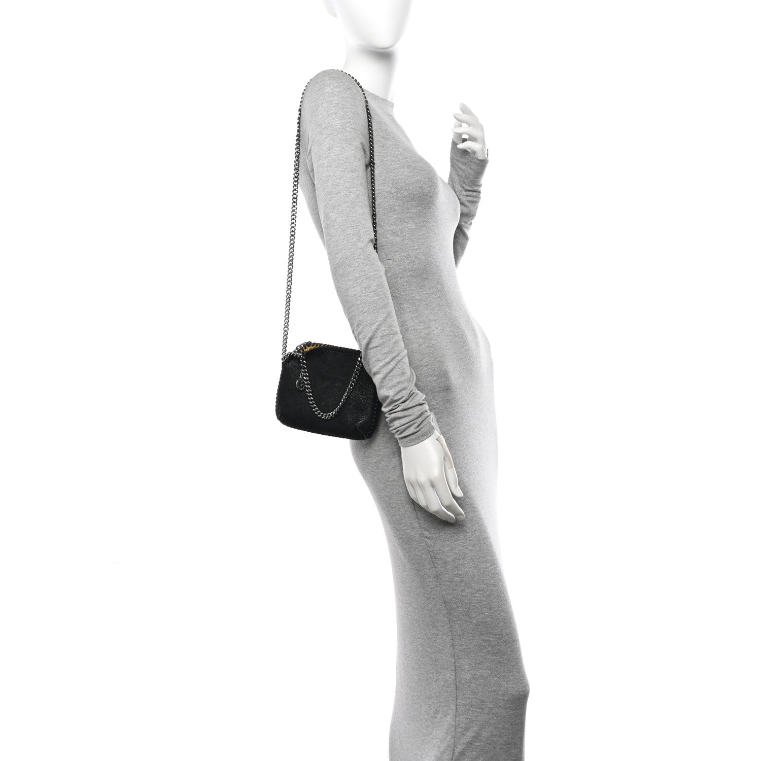 Stella McCartney Shaggy Deer Tiny Shoulder Bag Black 2 of 9
