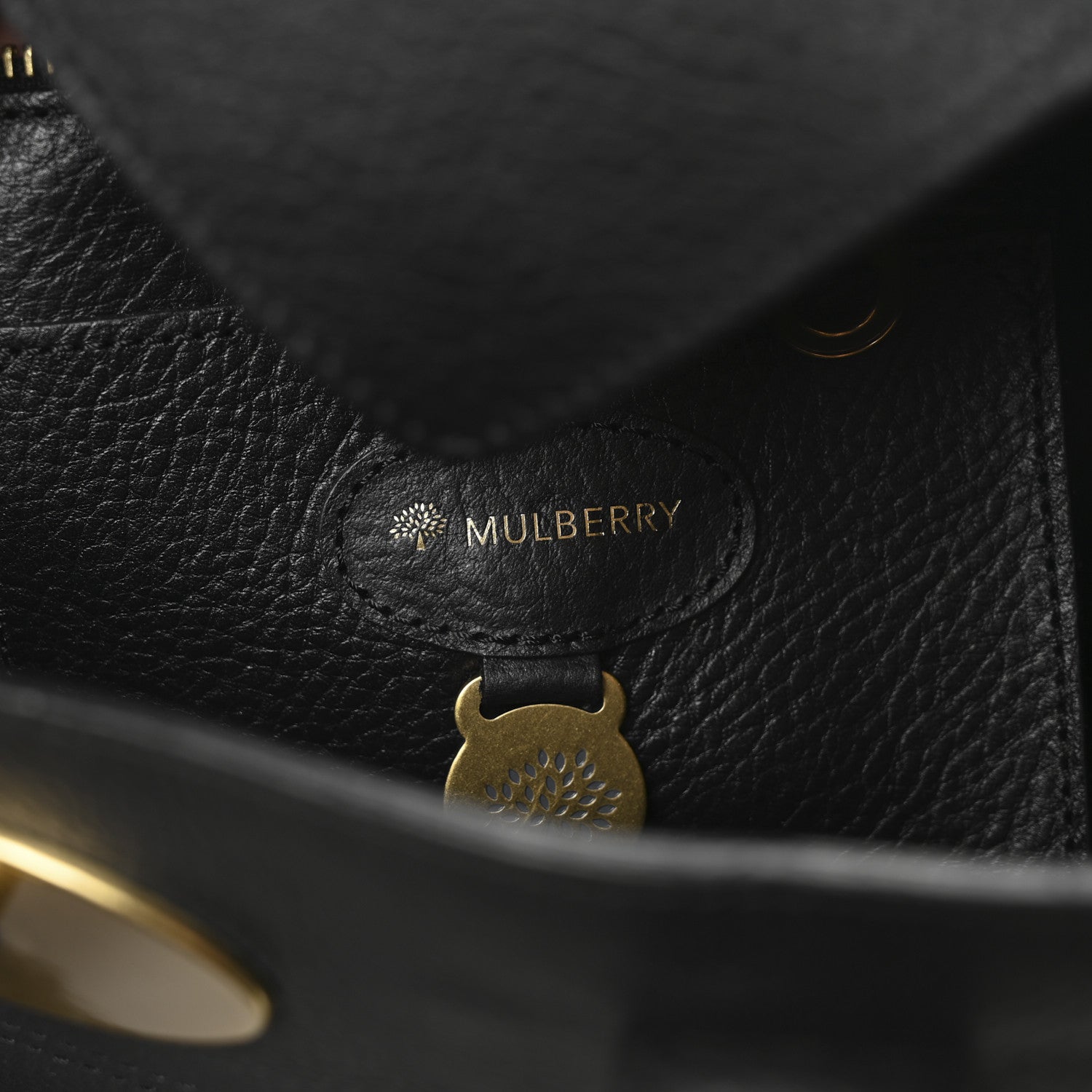 Mulberry Natural Vegetable Tanned Bayswater Black 6 of 11