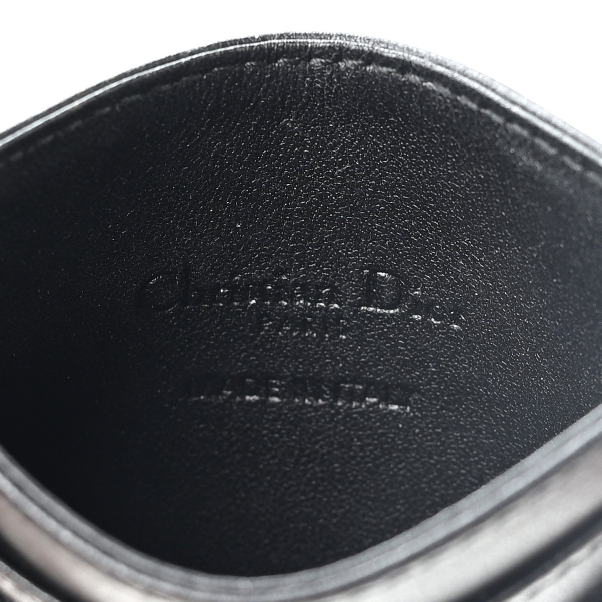 Lambskin Cannage Lady Dior Card Holder Black