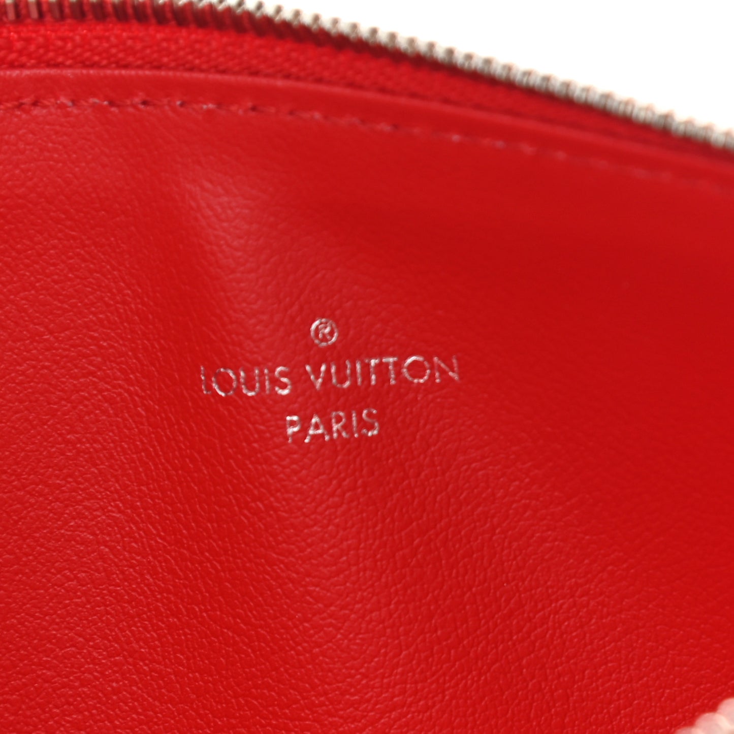 Epi Felicie Chain Wallet Zippered Insert Coquelicot