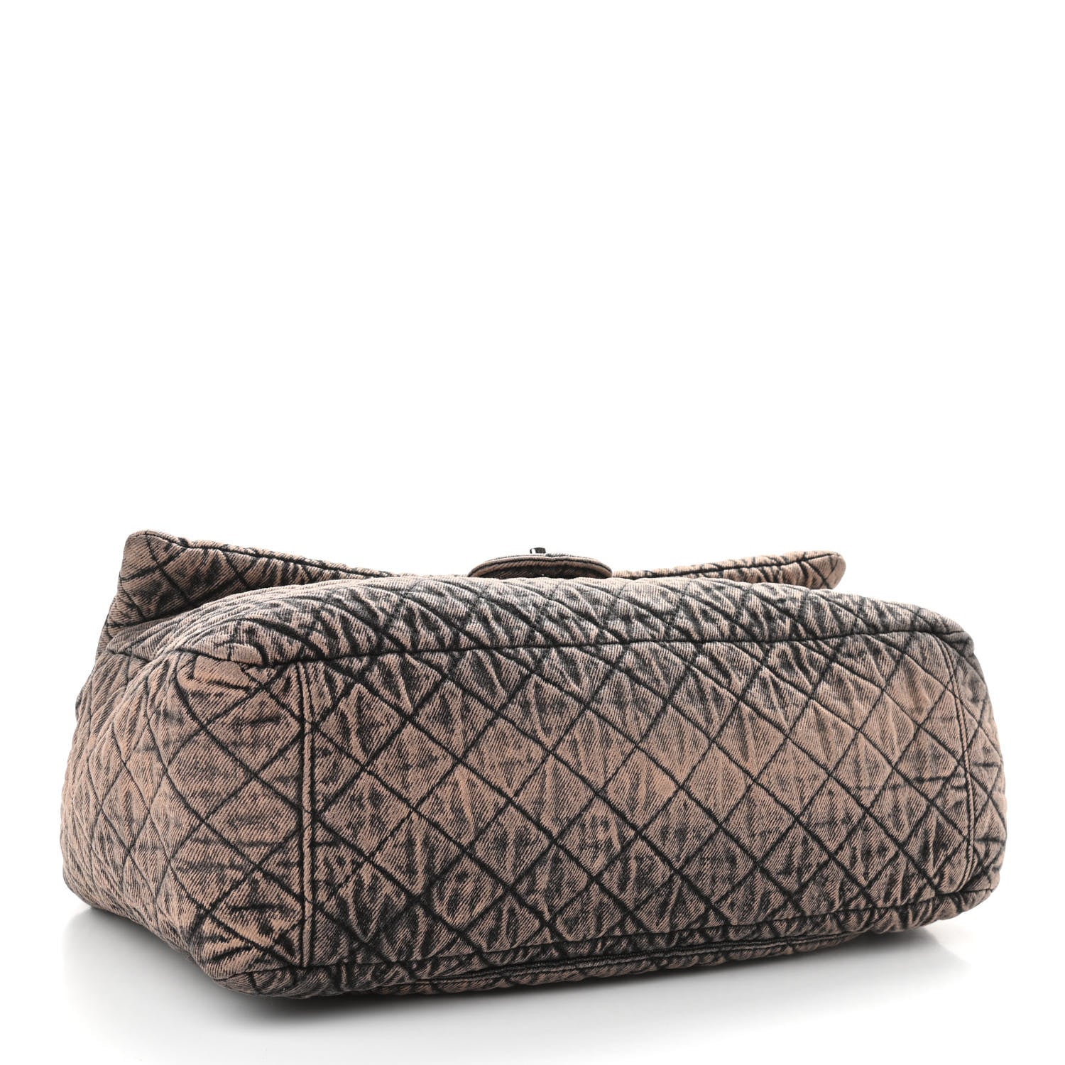 Chanel Denim Quilted Denimpression XXL Flap Rose Clair 4 of 10