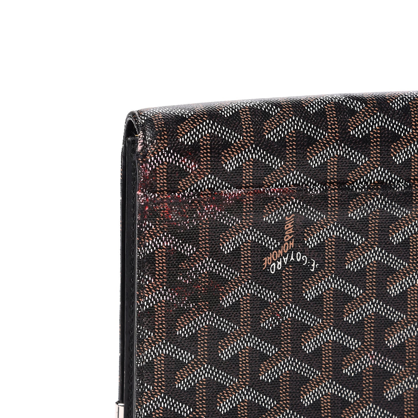 Goyardine Monte Carlo Bois Clutch Black