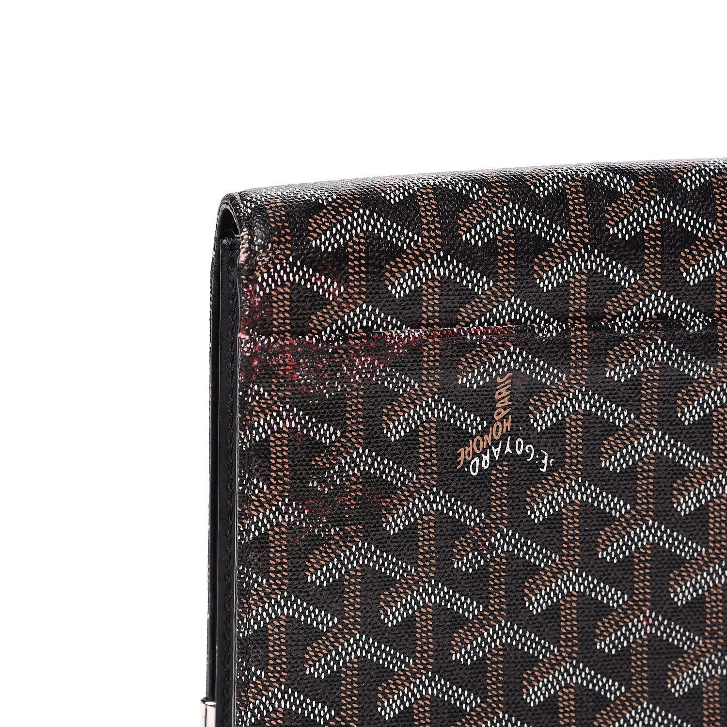 Goyard Goyardine Monte Carlo Bois Clutch Black 8 of 9