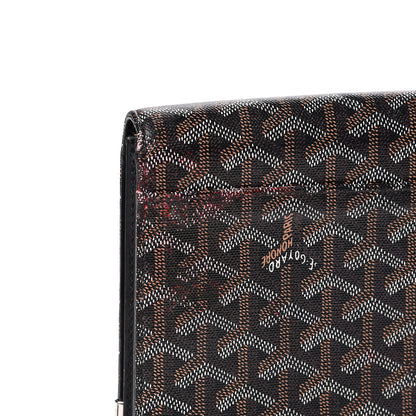 Goyard Goyardine Monte Carlo Bois Clutch Black 8 of 9