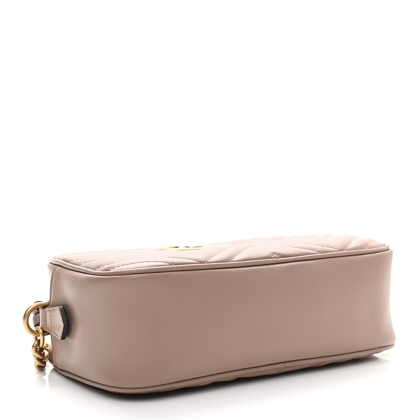 Calfskin Matelasse Small GG Marmont Chain Shoulder Bag Porcelain Rose