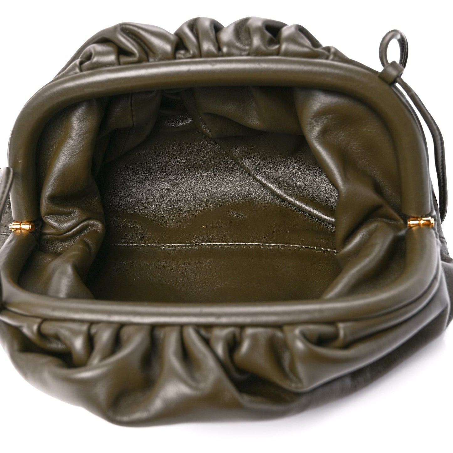 Butter Calfskin The Mini Pouch Kaki Fondente