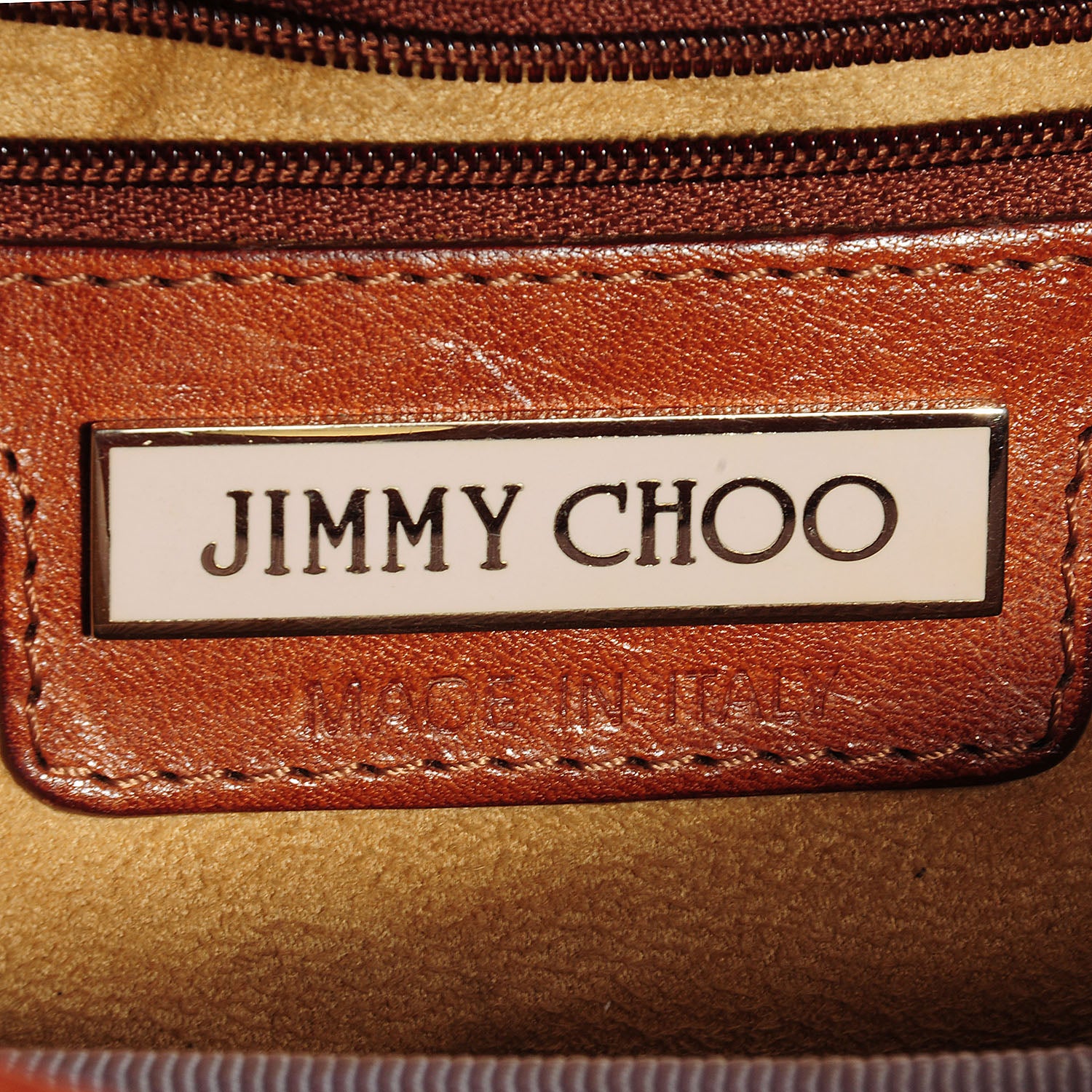 Jimmy Choo Leather Ruby Hobo Bag Cognac 6 of 8
