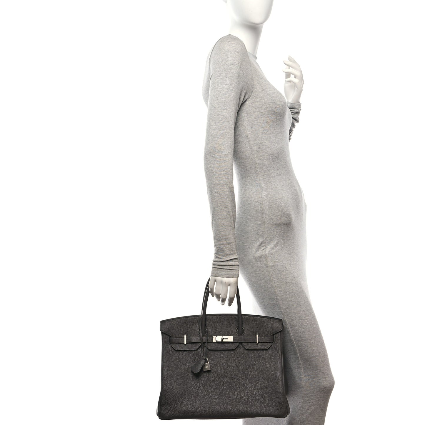 Togo Horseshoe Birkin 35 Graphite Vert Bengale