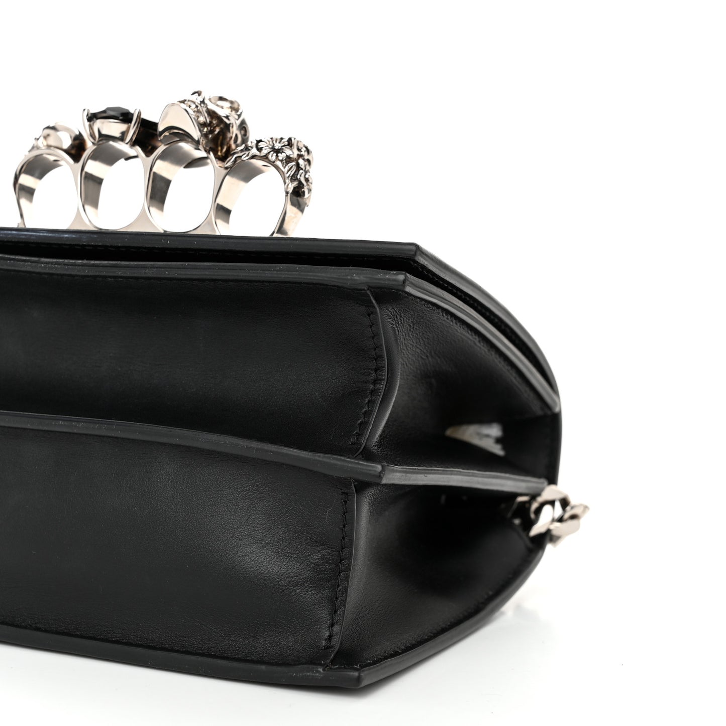 Calfskin Knuckle Crossbody Black
