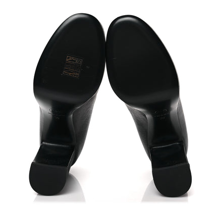 Chanel Lambskin Patent Cap Toe Mary Jane Platform Pumps 36 Black 8 of 10