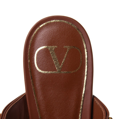 Valentino Garavani Calfskin Roman Stud Flat Mules 36 Selleria 8 of 11