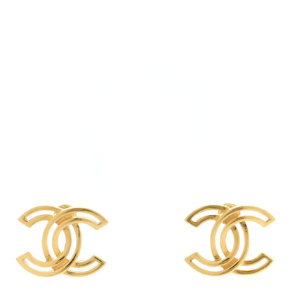 Chanel Metal Obazine CC Earrings Gold 1 of 5