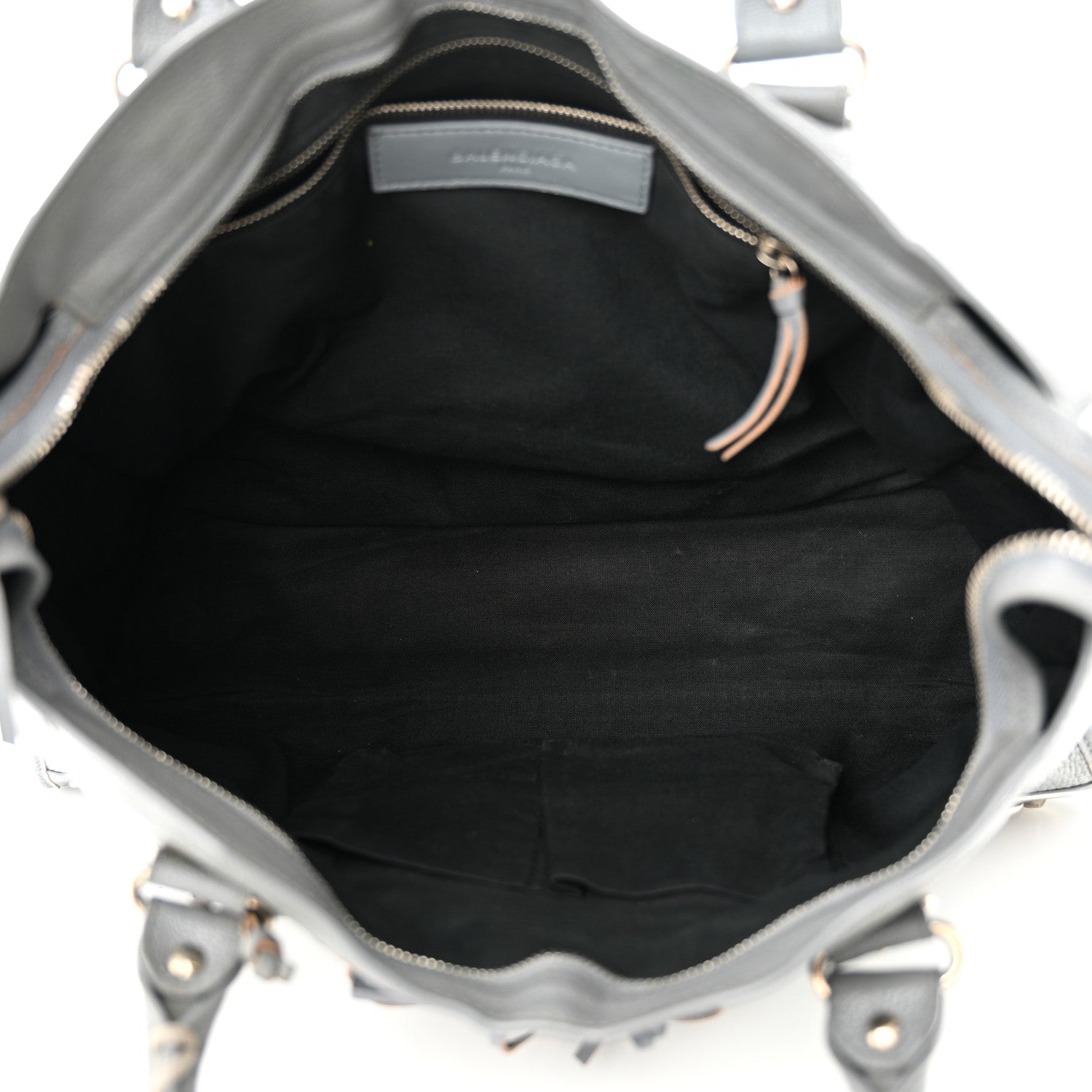 Balenciaga Chevre Silver Metallic Edge Hardware City Bleu Acier 5 of 14