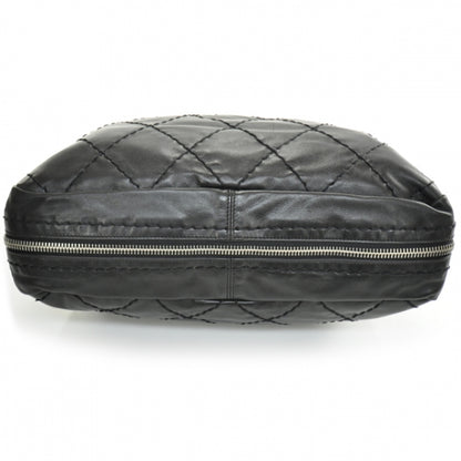 Chanel Lambskin Expandable Stitched Frame Top Bag Black 4 of 12