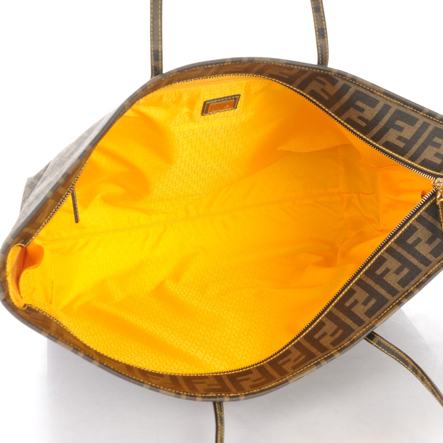 Zucca Spalmati Large Roll Tote Tobacco Giallo