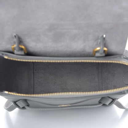 Celine Grained Calfskin Nano Belt Bag Cloud 5 of 9