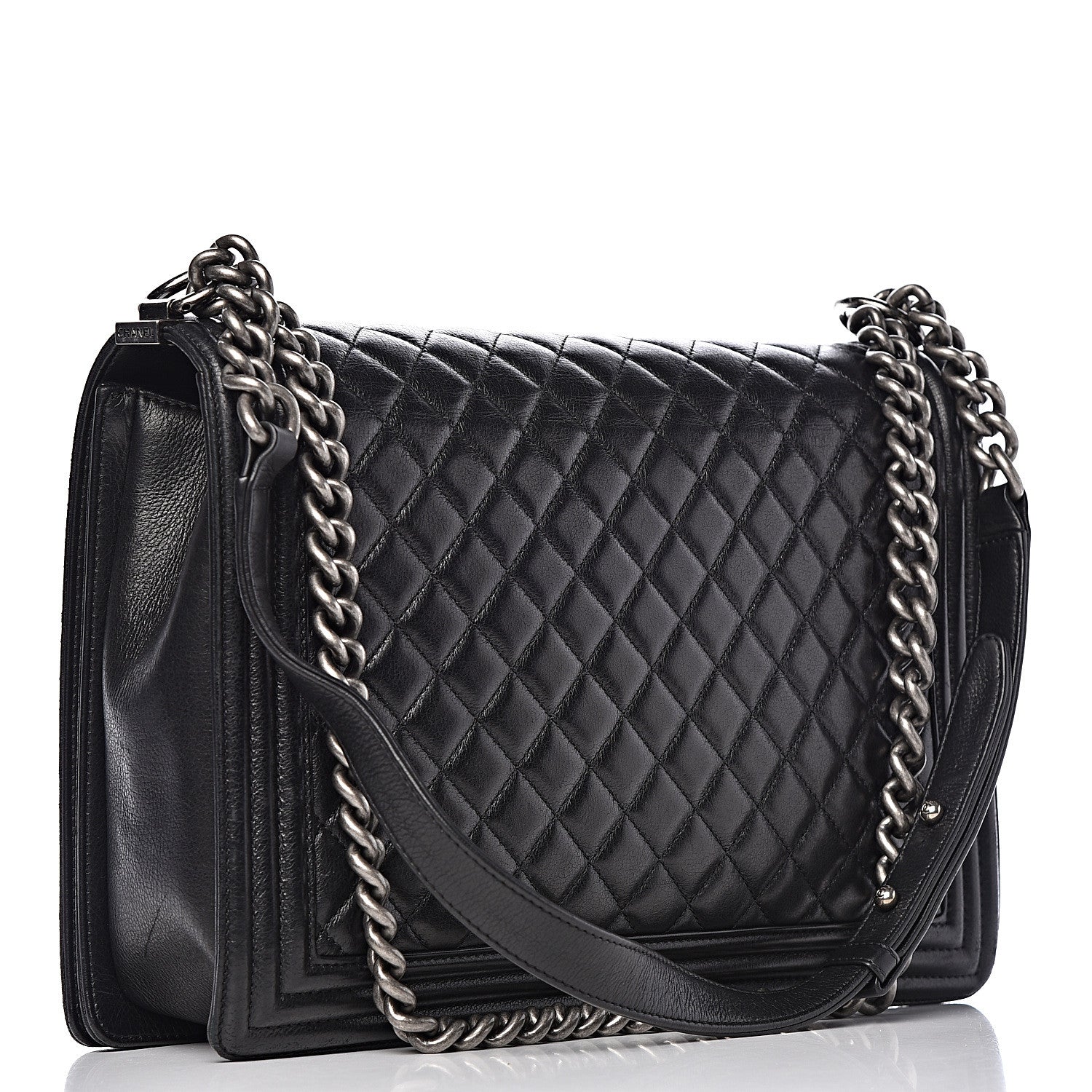 Chanel Calfskin Quilted Large Boy Flap Black 3 of 20