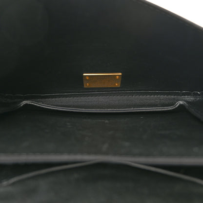 Bottega Veneta Calfskin Mount Envelope Bag Black 5 of 11