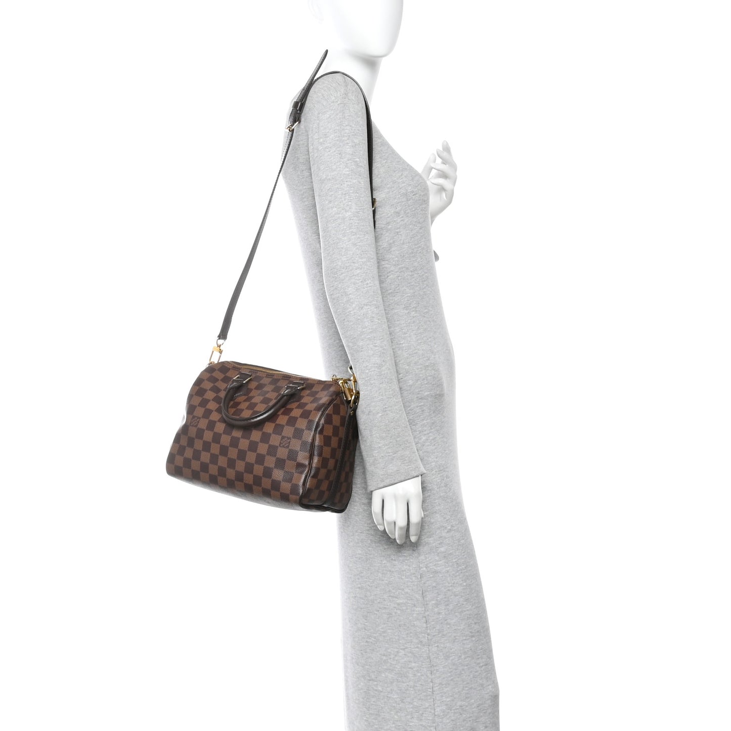 Damier Ebene Speedy Bandouliere 25
