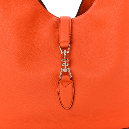 Gucci Soft Grained Calfskin Large Jackie Hobo Orange 9 of 12