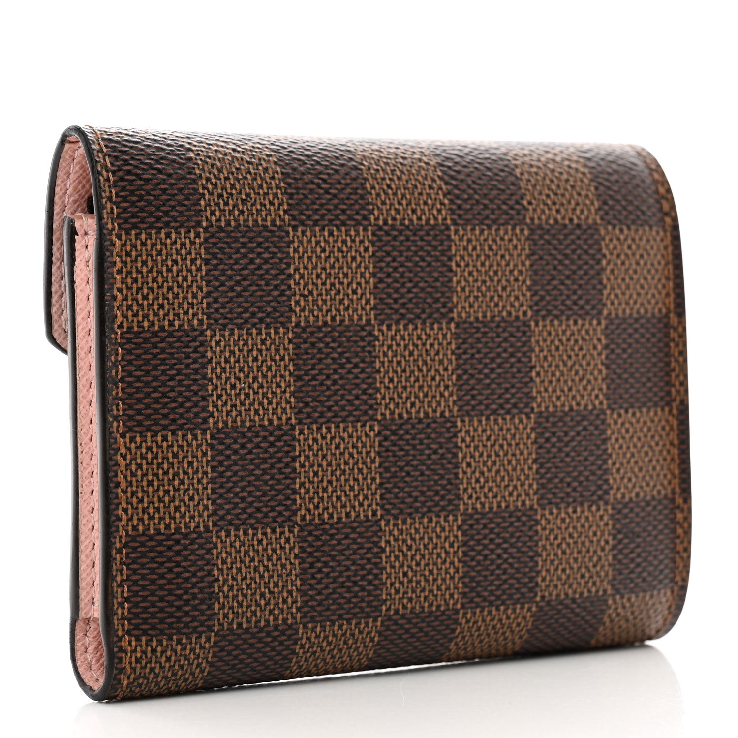 Louis Vuitton Damier Ebene Victorine Wallet Rose Ballerine 3 of 8