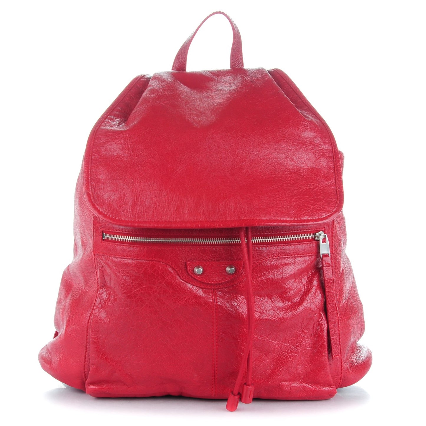 Agneau Classic Hardware S Traveler Backpack Rouge Grenade