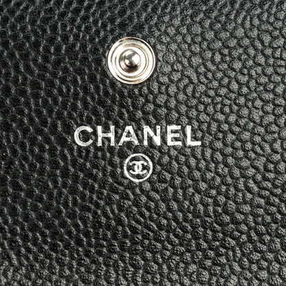 Chanel Caviar Quilted Long Flap Wallet Black 6 of 8
