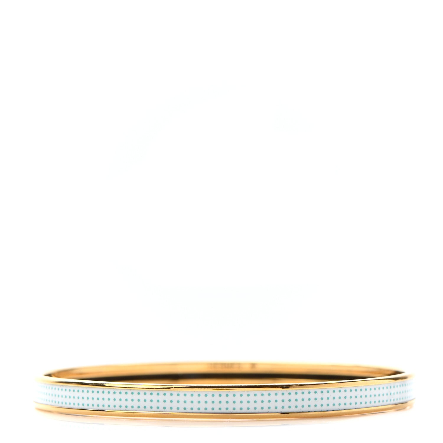 Hermes Enamel Printed Extra Narrow Dot Pop Bracelet 65 Miami 1 of 5