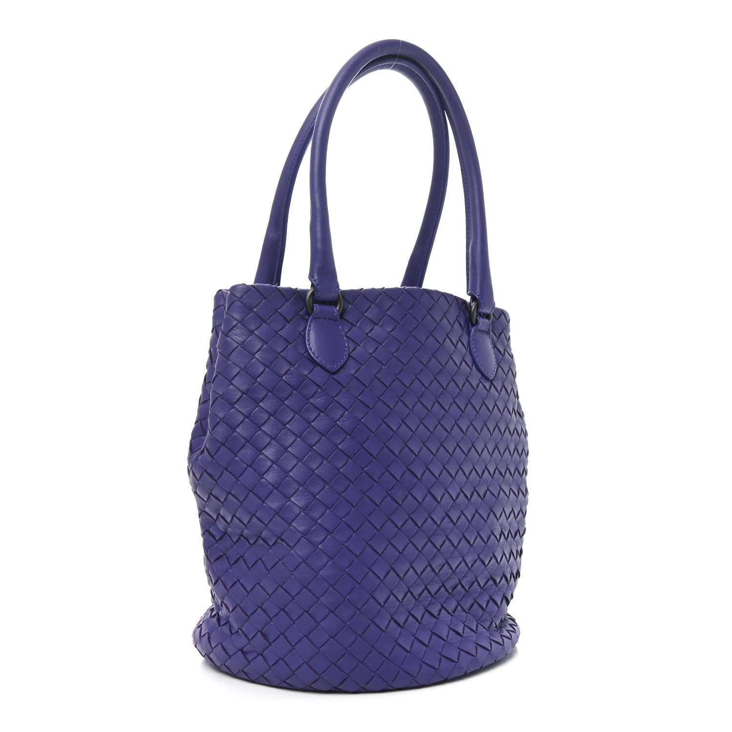 Bottega Veneta Nappa Intrecciato Bucket Bag Purple 3 of 11
