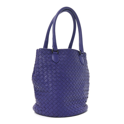 Bottega Veneta Nappa Intrecciato Bucket Bag Purple 3 of 11