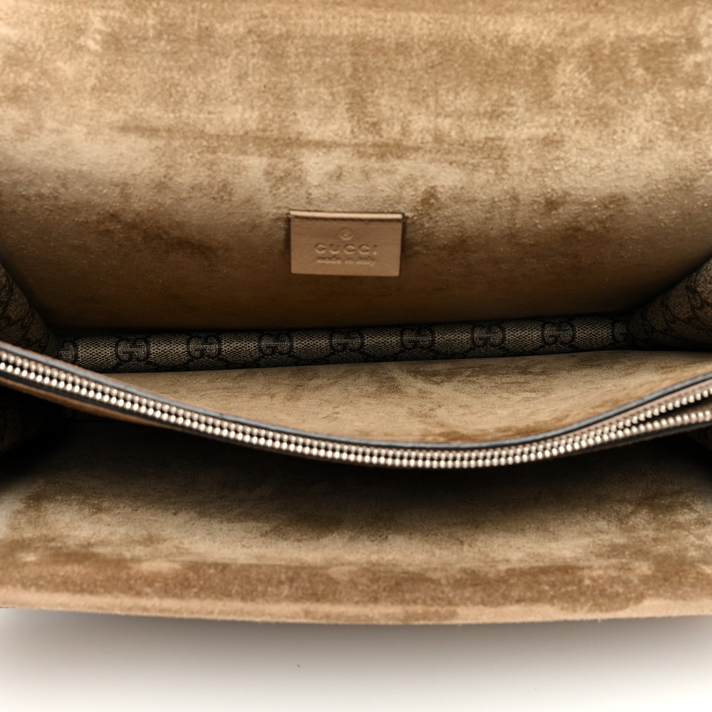 GG Supreme Monogram Medium Dionysus Shoulder Bag Taupe