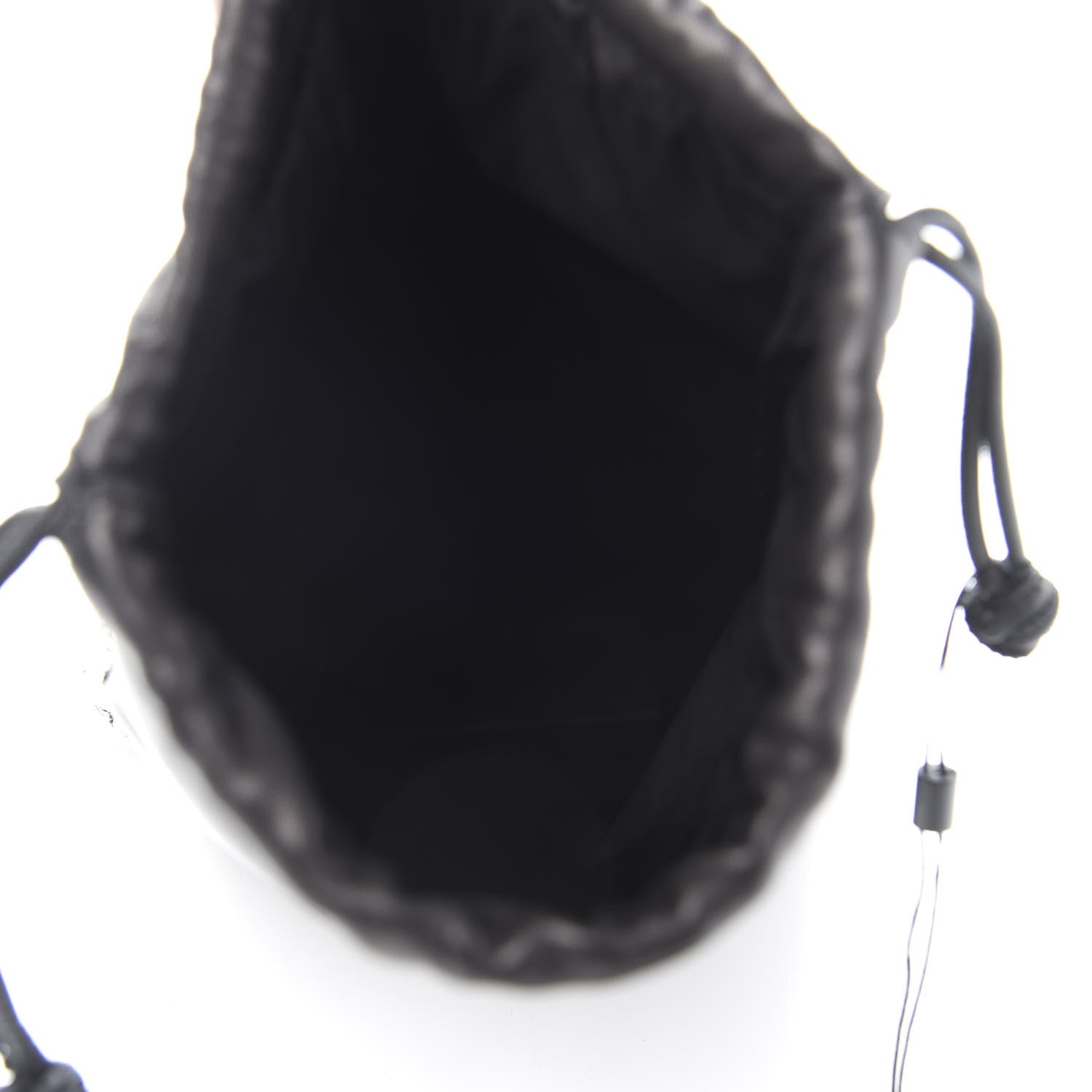 Alexander Wang Calfskin Sequin Ryan Mini Drawstring Black Silver 4 of 7