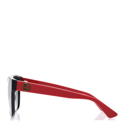 Gucci Cat Eye GG Sunglasses GG0097S Black Red 3 of 8