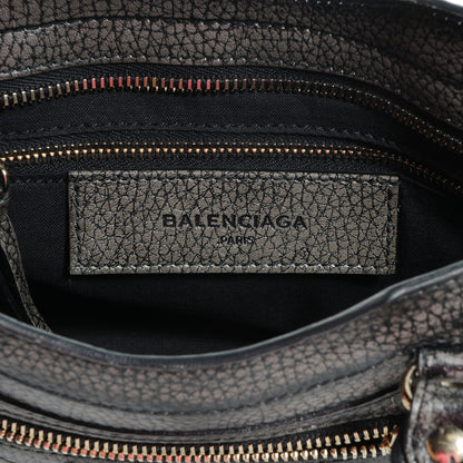 Balenciaga Grained Calfskin Classic Gold Hardware Mini City Ombre Grey Gradient 8 of 9
