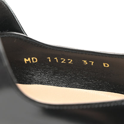 Christian Dior Brushed Calfskin Uniform 30mm Pumps 37 Black 8 of 10