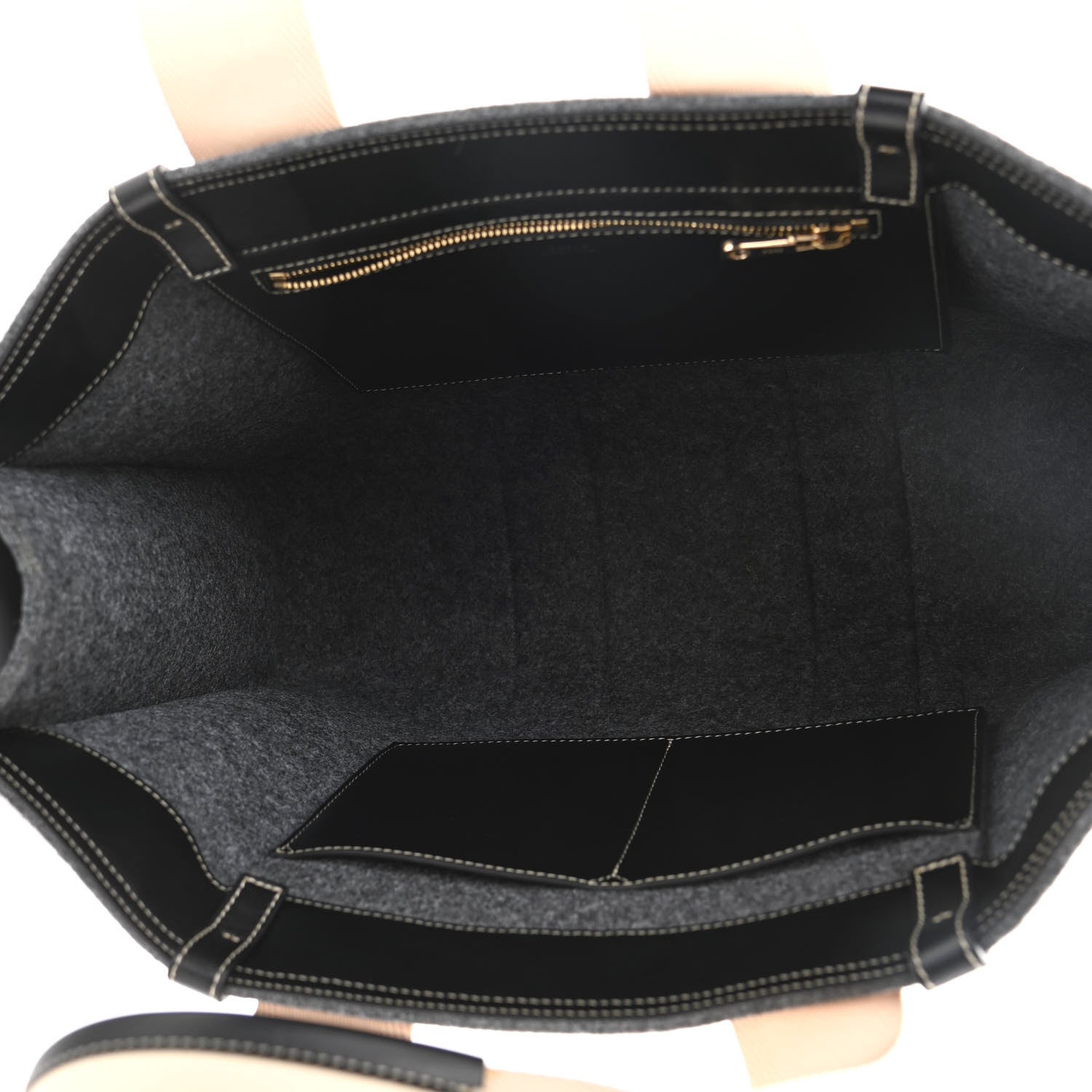 Chloe Felt Large Woody Ribbon Tote Cashmere Grey 5 of 10